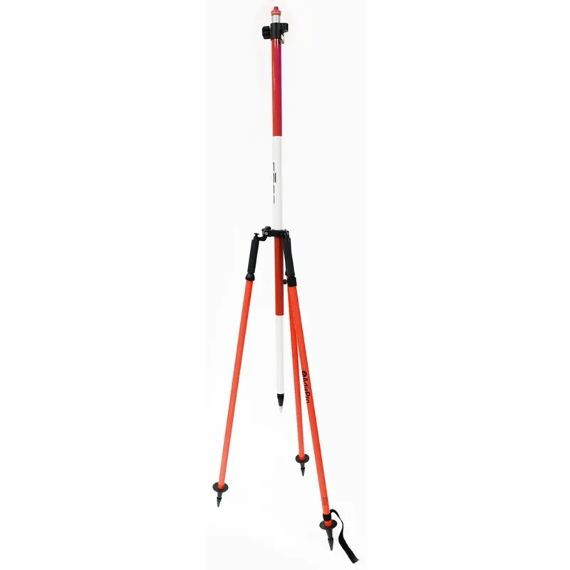 AdirPro 76101 [761-01] Aluminum Prism Pole Tripod, Red