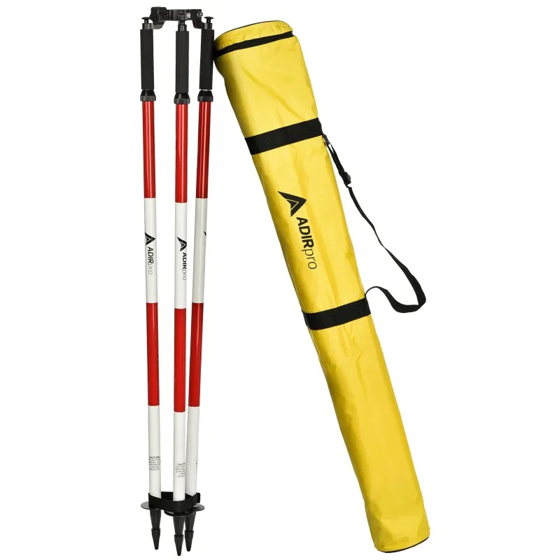 AdirPro 76101RW [761-01-RW] Aluminum Prism Pole Tripod - Red & White