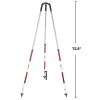 AdirPro 76101RW [761-01-RW] Aluminum Prism Pole Tripod - Red & White