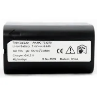 AdirPro GEB221 [77GEB221] Li-ion Battery for Total Stations, Lasers & GNSS Receivers (Leica Compatible)