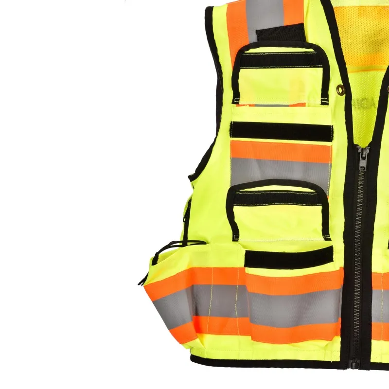 AdirPro ADI716YEL ANSI 107 Class 2 Safety Vest, Yellow