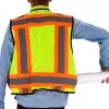 AdirPro ADI716YEL ANSI 107 Class 2 Safety Vest, Yellow