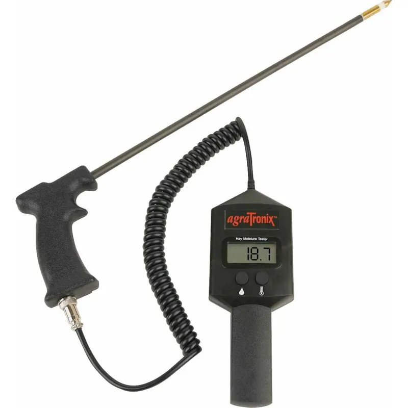 AgraTronix DHT-1 [07100] Portable Hay Moisture Meter with 18" Probe, 14-45%