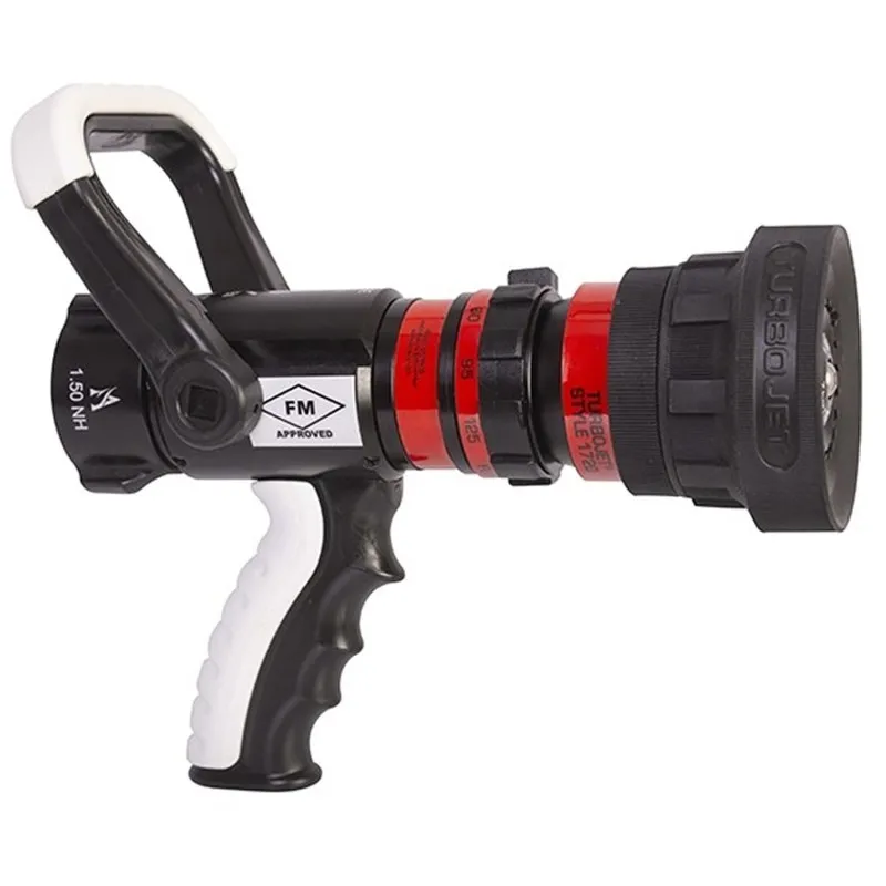 Akron Brass Turbojet [1720] 1.5" (38 mm) Nozzles with Pistol Grip, 100 psi (7 bar) or 75 psi & 86 psi (5 & 6 bar)