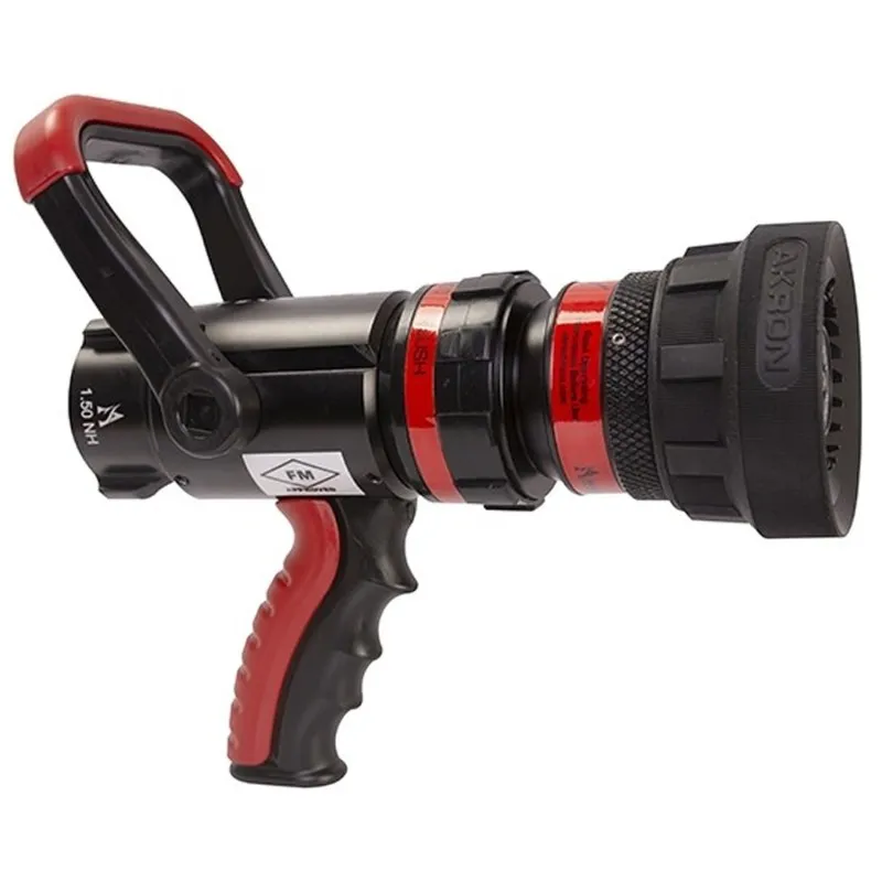 Akron Brass Turbojet [1763] 1.5" (38 mm) Wide-Range Nozzle with Pistol Grip, 100 psi (7 bar)