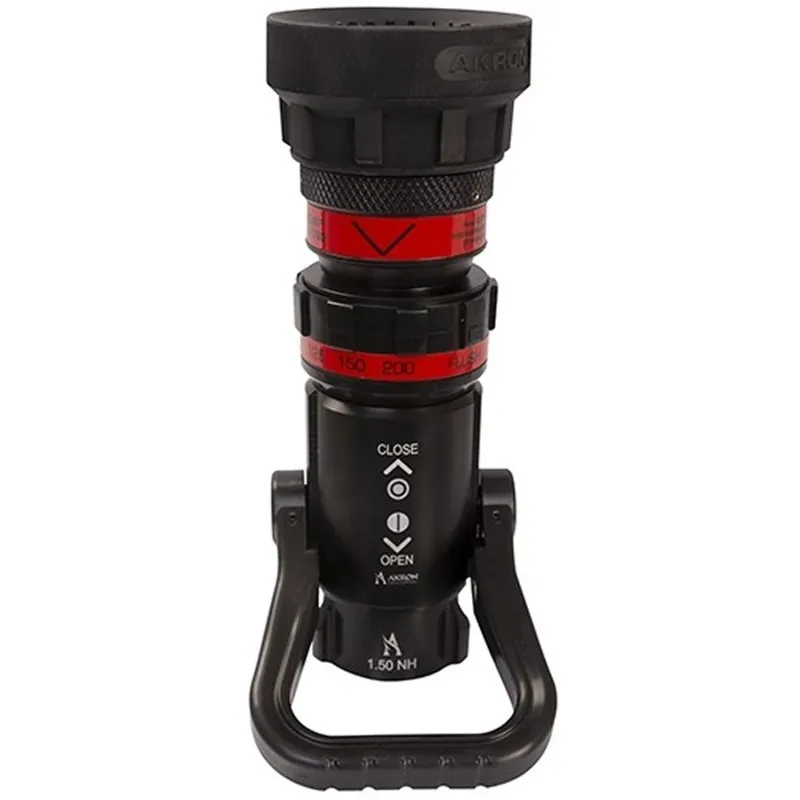 Akron Brass Turbojet [1763] 1.5" (38 mm) Wide-Range Nozzle with Pistol Grip, 100 psi (7 bar)