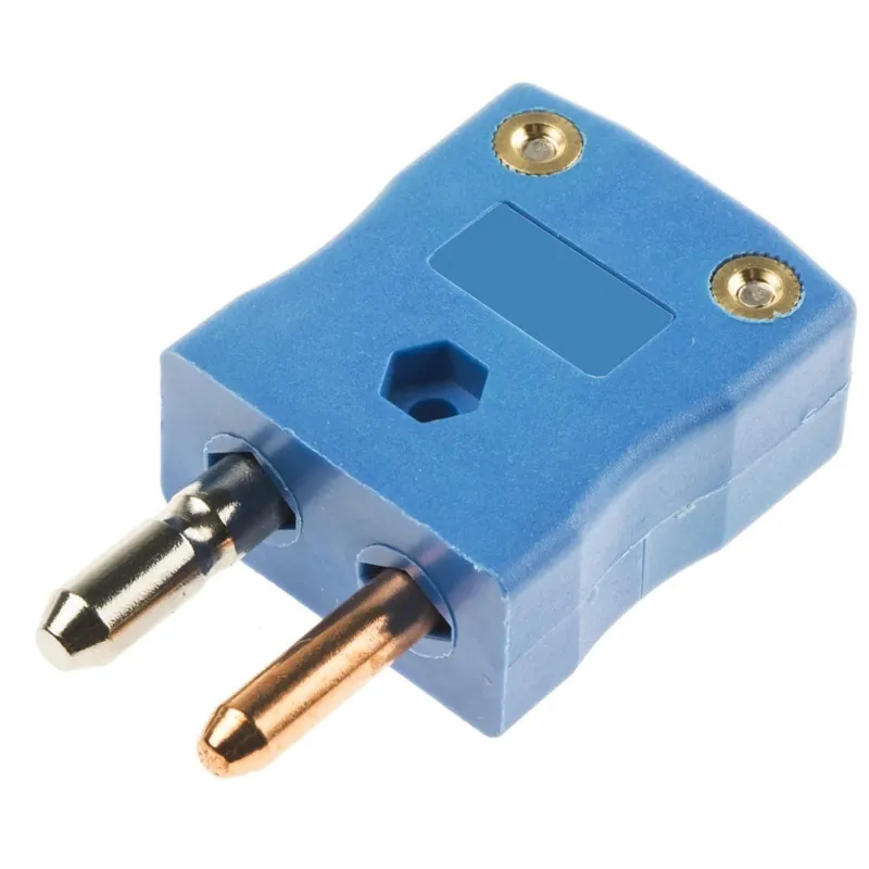 Ametek 120515 Thermocouple Male Plug, Type T, Blue