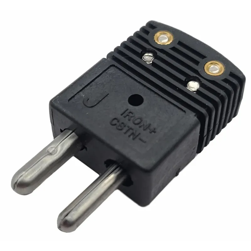 Ametek 120516 Thermocouple Male Plug, Type J, Black