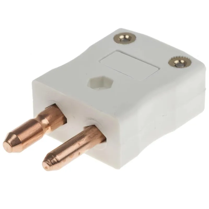 Ametek 120519 Thermocouple Male Plug, Type Cu-Cu, White
