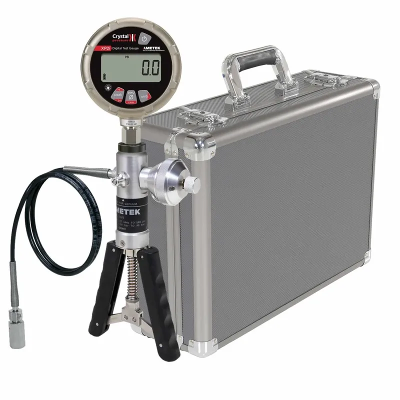 Ametek Crystal XP2i [10KPSIXP2I-AHX] Digital Pressure Gauge w/System A (Pneumatic) 0 to 580 psi, 0.1% Accuracy, 1/4NPT Male, Gauge 10,000 PSI & Aluminum Case