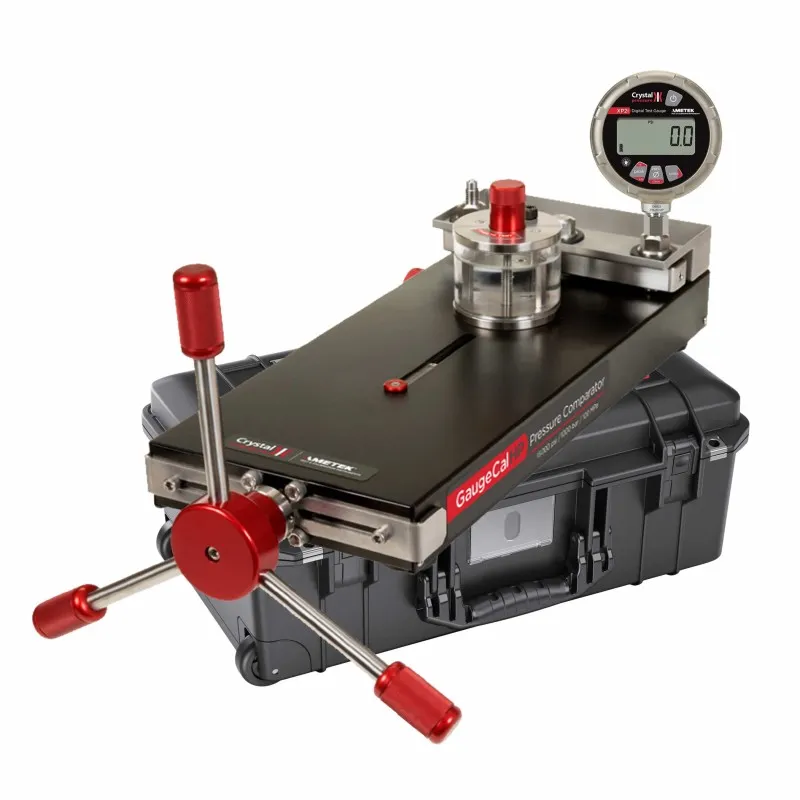 Ametek Crystal XP2i [10KPSIXP2I-GWX-W] Digital Pressure Gauge w/Pump System G (Water) 0 to 15,000 psi,  0.1% Accuracy, 1/4NPT Male, 10,000 PSI Gauge  & Waterproof Case