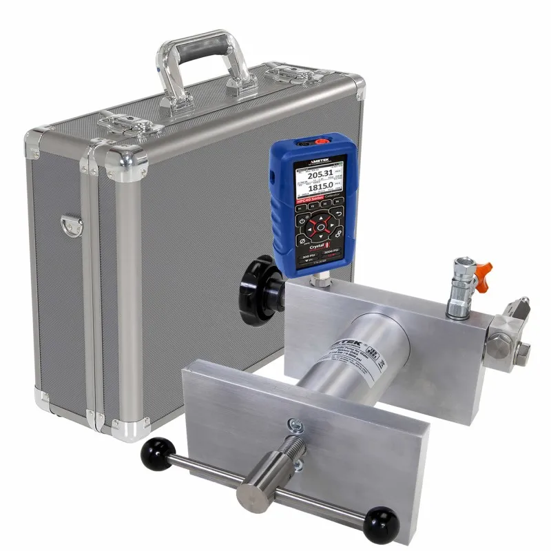 Ametek Crystal HPC40 [HPC41-30PSI-DWX] Single Sensor Pressure Calibrator w/Pump ystem D (Water) 0 to 5000 psi/350 bar, 1/4 NPT Male, 30 PSI & Aluminum Case