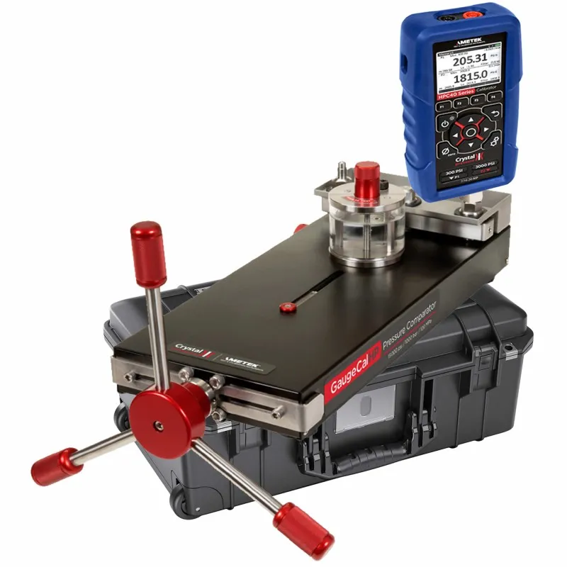 Ametek Crystal HPC40 [HPC41-30PSI-GWX-W] Single Sensor Pressure Calibrator w/Pump System G (Water) 0 to 15 000 psi/1000 bar, 1/4 NPT Male, 30 PSI & Waterproof Case