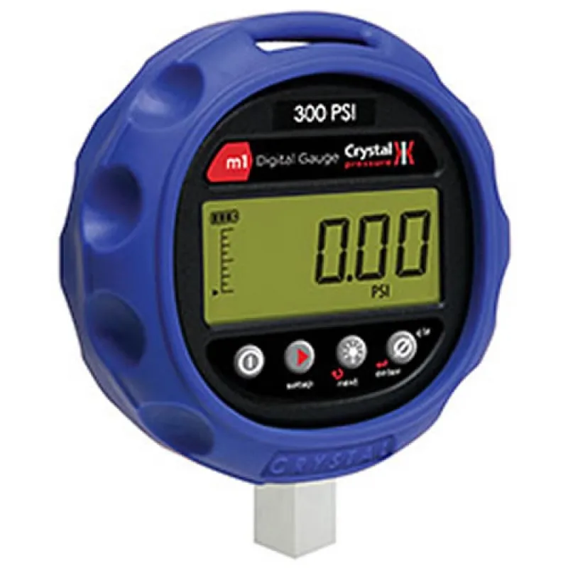 Ametek Crystal M1 [M1-100PSI] Digital Pressure Gauge, 1/4" NPT male, 0 to 100 PSI