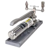 Ametek Type T [T-1/OIL] Hydraulic Pressure Pump, Water Pressure Medium, Oil, Buna-N Seal Package With operating Manual, Manifold and Tools