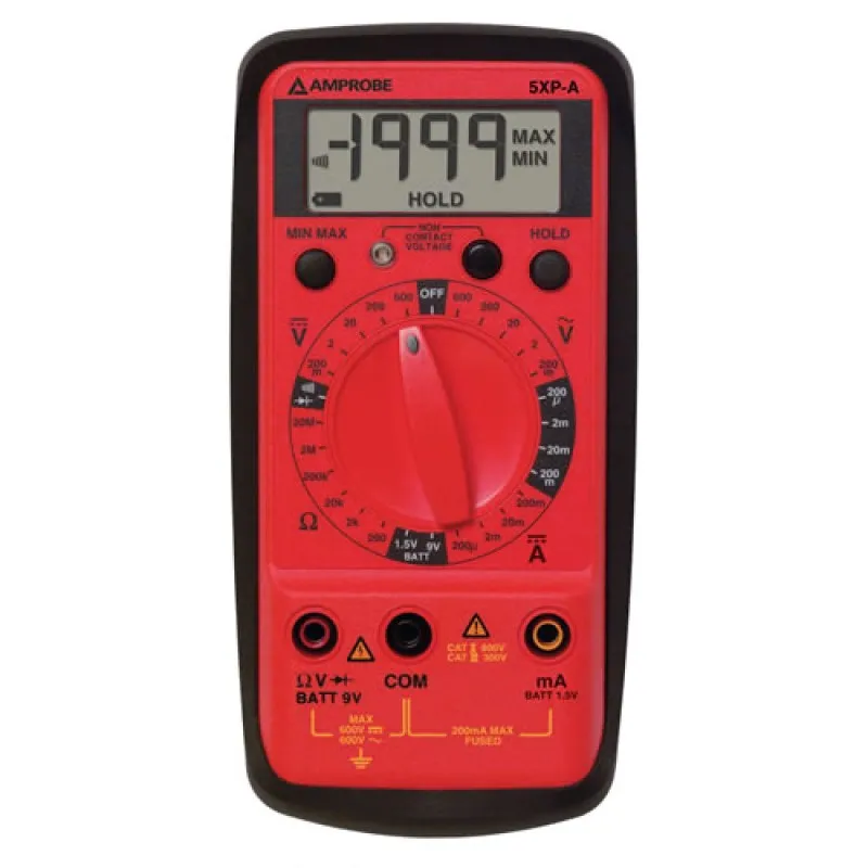 Amprobe 5XP-A [2727851] Compact Digital Multimeter, 10 Functions/27 Ranges with Voltect NCV Detector