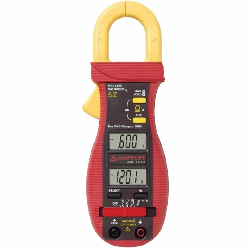 Amprobe ACD-14 PLUS [3086905] 600V/600A AC Dual Display Clamp Multimeter with Temperature