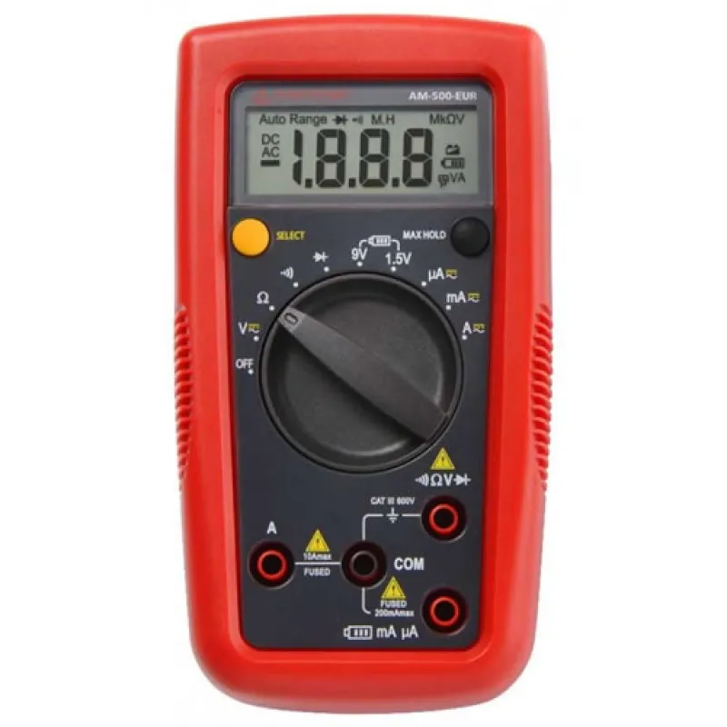 Amprobe AM-500 [4018624] Do-it-Yourself Pro Digital Multimeter, 600V AC/DC, CAT III Rated & Audible Continuity