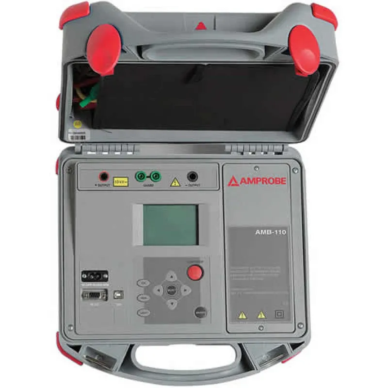 Amprobe AMB-110 [3730335] Industrial High-Voltage Insulation Tester, 500 V to 10 kV, 10 Tohm