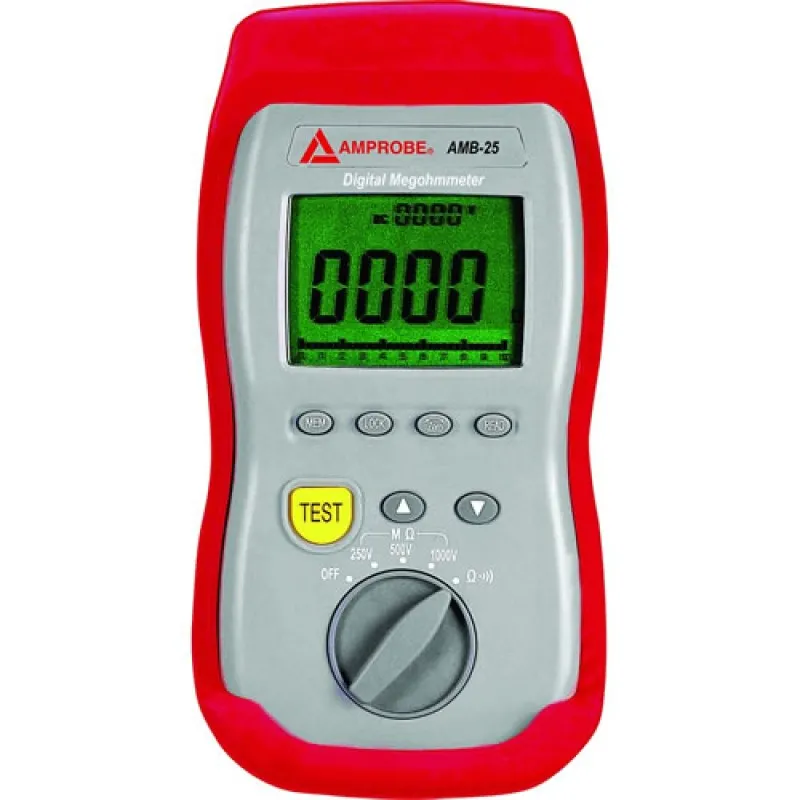 Amprobe AMB-25 [2730991] Digital Insulation Resistance Tester, 1000V DC Max Test Voltage