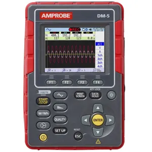 Amprobe DM-5 [4724171] High Performance Power Quality Tester, 3000 A