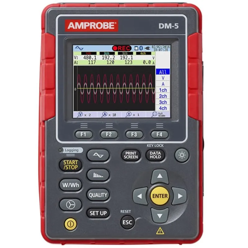 Amprobe DM-5 [4724171] High Performance Power Quality Tester, 3000 A
