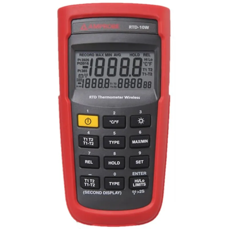Amprobe RTD-10W [3730072] Wireless Dual Input Digital RTD Thermometer