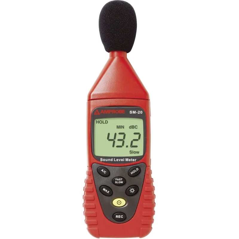 Amprobe SM-20A [3477333] Sound Level Datalogging Meter, A and C Weightings with USB and PC Software