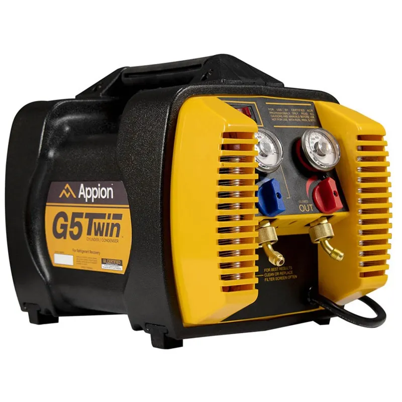Appion G5TWIN [G5TWIN-230V] Refrigerant Recovery Machine with Automatic Liquid and Vapor Recovery, 230V