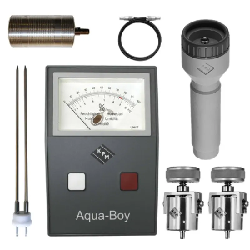 KPM Aqua-Boy KAMI [KAMI-209B] Cocoa Moisture Meter With Cup Electrode Stab Electrode, Cable and Holder