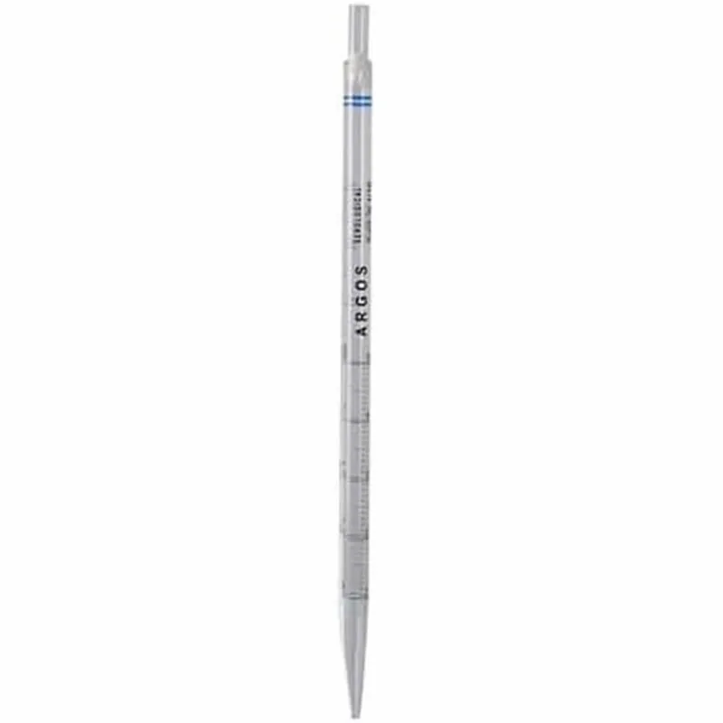 Argos Technologies 22999-30 Mini Serological Pipette, Polystyrene, 5 mL, Blue; 200/Case