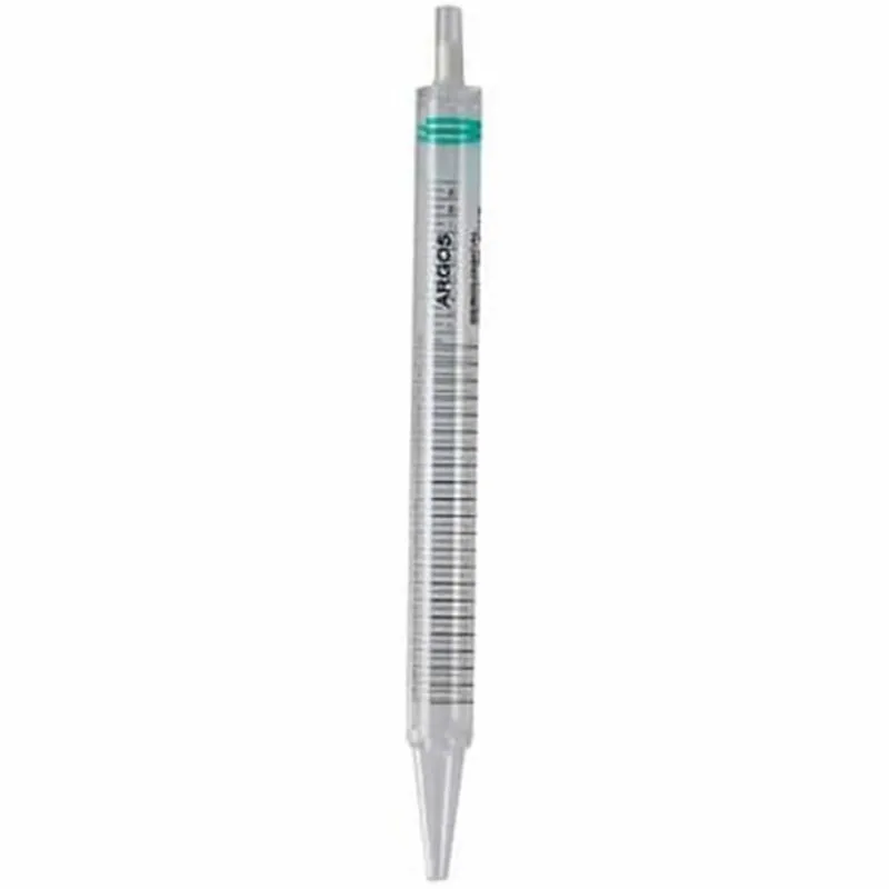 Argos Technologies 22999-32 Mini Serological Pipette, Polystyrene, 25 mL, Green; 100/Case