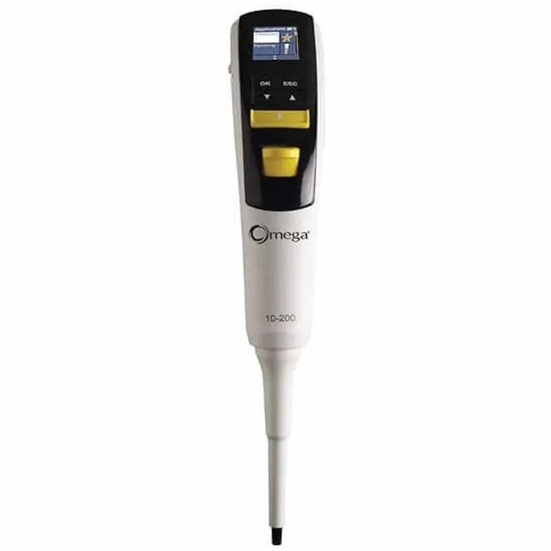 Argos Technologies 24501-27 Omega Electronic Pipette, Single Channel, 10 to 200 µL, 1/EA