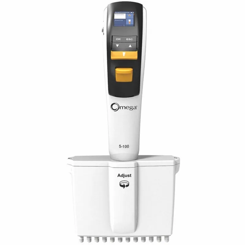 Argos Technologies 24501-33 Omega Electronic Pipette, 8 Channel, 10 to 200 µL, 1/EA