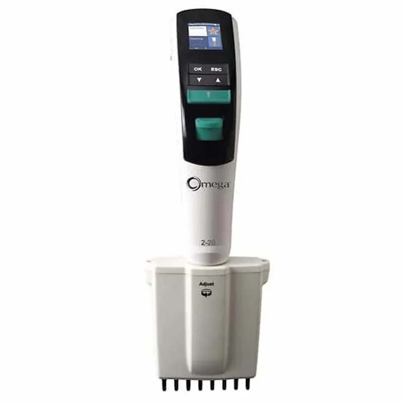 Argos Technologies 24501-34 Omega Electronic Pipette, 8 Channel, 15 to 300 µL, 1/EA