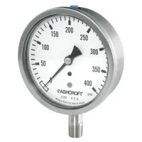 Ashcroft 1008S [101008S] Analog Pressure Gauge - 100mm (4.0") Dial Size