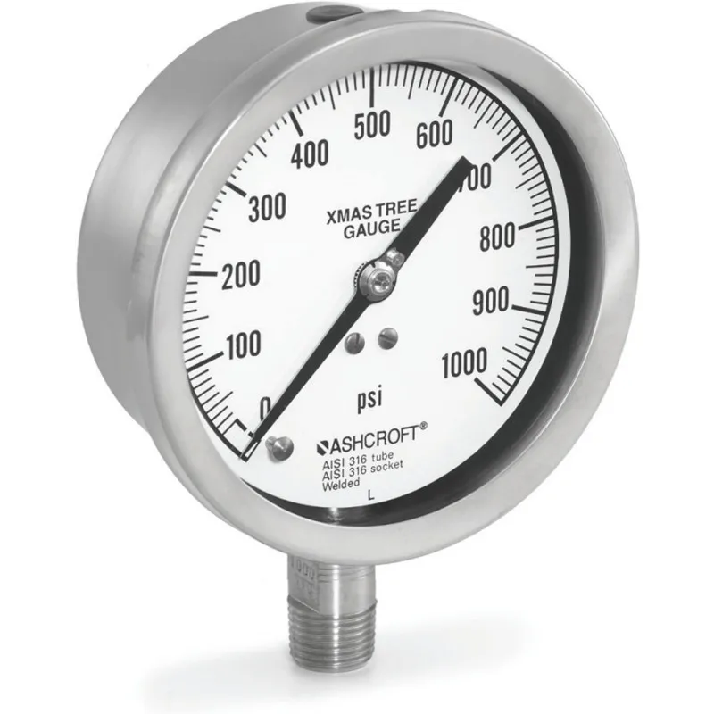 Ashcroft 1020S [451020S] Christmas Tree Pressure Gauge, 4.5in Dial Size