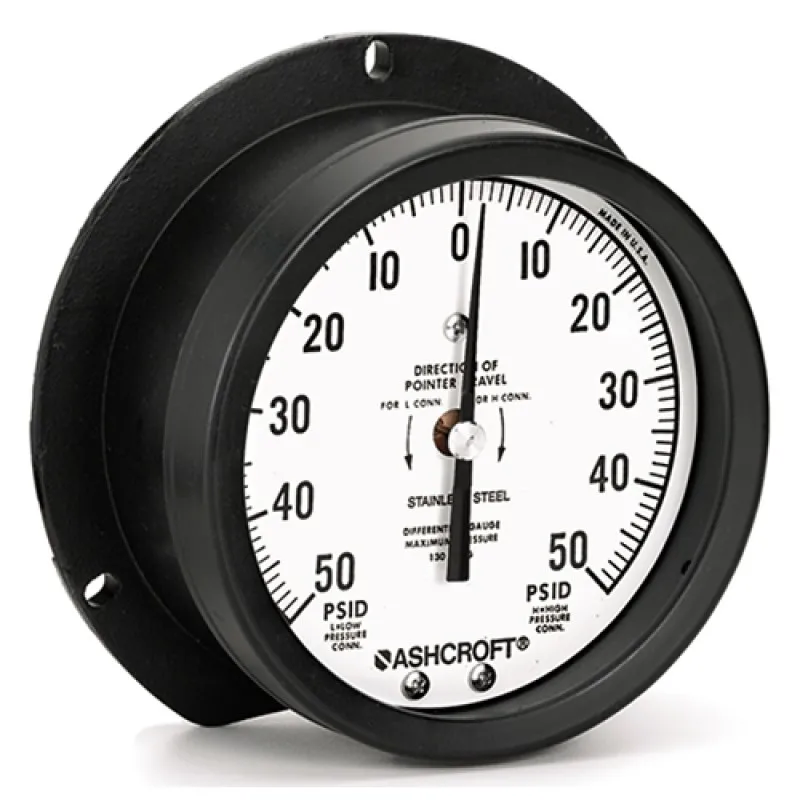 Ashcroft 1128 [451128] Differential Pressure Gauge 4.5 Dial size