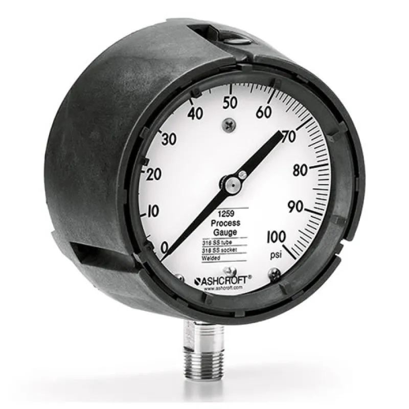 Ashcroft 1259 Analog Pressure Gauge - 4.5 in Dial Size