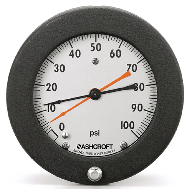 Ashcroft 1339 [451339] Duplex Pressure Gauge 4.5 In Dial Size