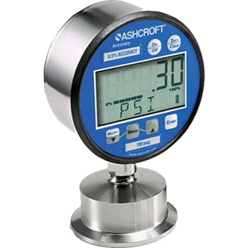 Ashcroft 2232 [302232] Digital Sanitary Gauge,12-26 VDC Line Power, 3 Inch Dial Size
