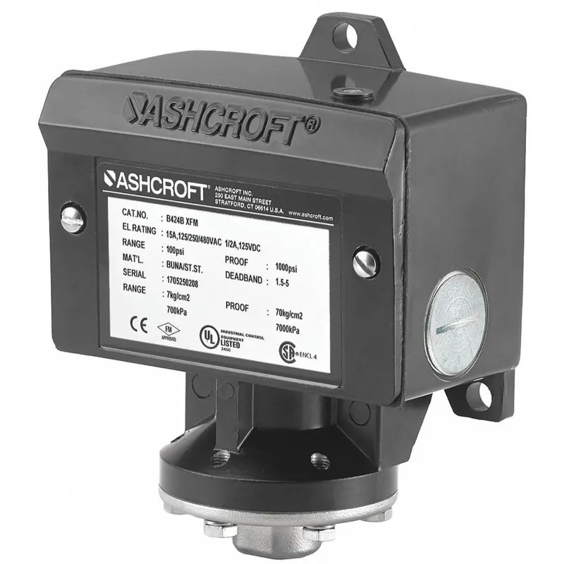 Ashcroft B Series Dual Differential Pressure Switch 