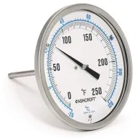 Ashcroft EL [50EL] Bimetal Thermometer, 5 Inch Dial Size