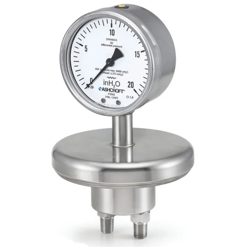 Ashcroft F5509 [10F5509] Differential Pressure Gauge, 4in  (100mm) Dial Size