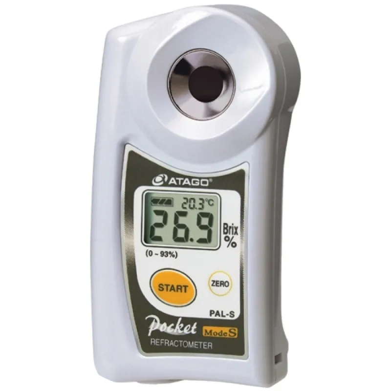 Atago PAL-S [3860] Digital Handheld Pocket Refractometer, 0 to 93% Brix Scale Range, 50 to 212°F (10 to 100°C)