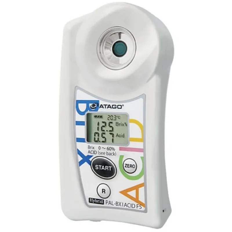Atago PAL-BX/ACIDF5 [7100] Pocket Brix-Acidity Meter Multiple Fruits Master Kit, 0 to 60% Brix Scale Range, 0.1 to 4% Acid Range