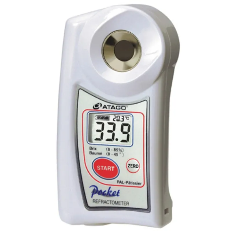 Atago PAL-Patissier [4508] Digital Handheld Pocket Meter, 0 to 85% Brix Scale Range, 32 to 113°F Sugar Baume