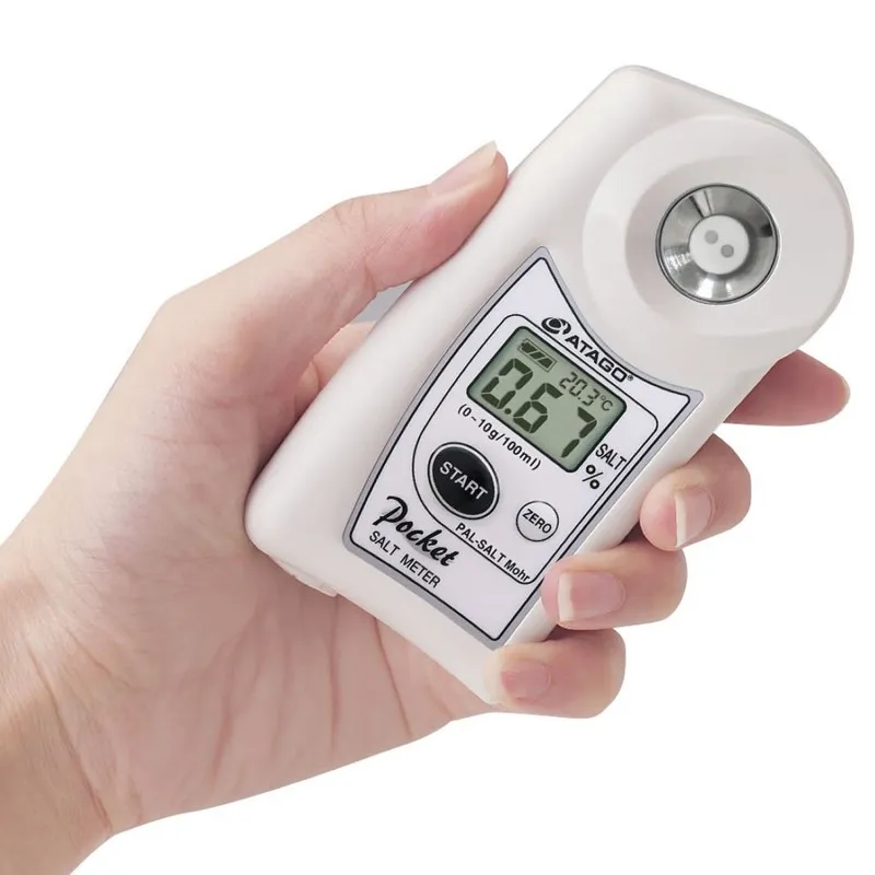 Atago PAL-SALT Mohr [4251] Digital Pocket Salt Concentration Meter, Salt Concentration 0.00 to 10.0% (g/100g) Measurement Range