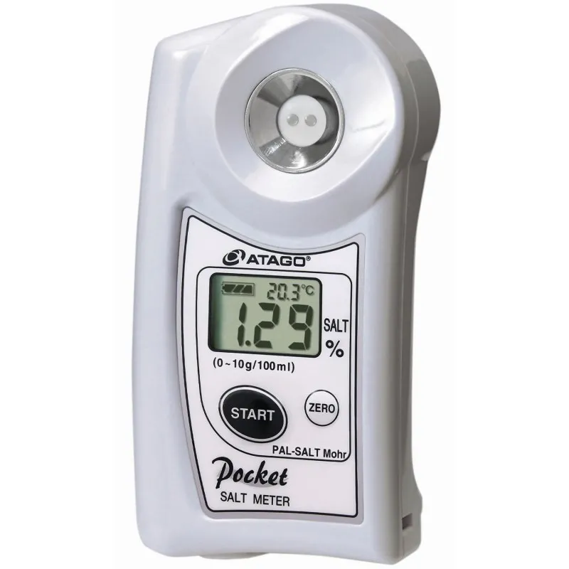 Atago PAL-SALT Mohr [4251] Digital Pocket Salt Concentration Meter, Salt Concentration 0.00 to 10.0% (g/100g) Measurement Range