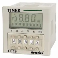 Autonics LE3S Digital LCD Timer DIN Size W48 x H48